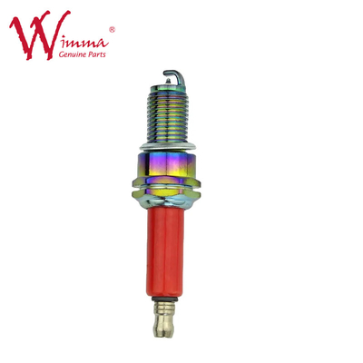 Σπινθήρα μοτοσυκλέτας D8TC 9mm Για Suzuki Motors Νικελικό κράμα Καλές επιδόσεις Μεικτά χρώματα
