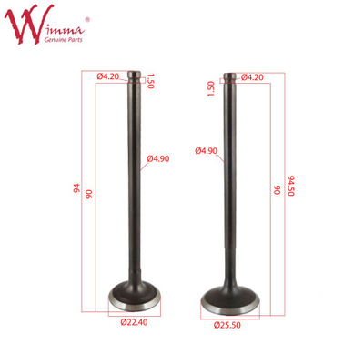 Βαλβίδα ελέγχου εισόδου μοτοσυκλέτας Assy NG125, χαμηλή θόρυβος Nmax Βαλβίδα εξάτμισης κινητήρα