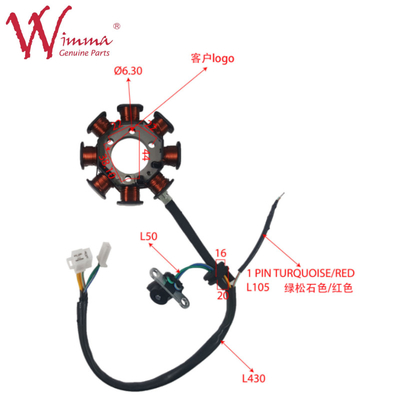 Μοτοσυκλέτα Μαγνητικός Στατήρας Coil Stator Comp Ηλεκτρικά εξαρτήματα CB1125 Κινέζικη Wimma